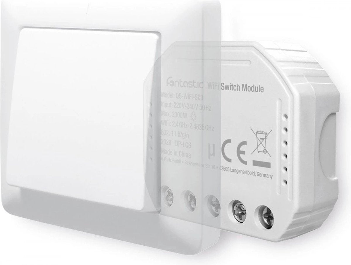 Fontastic 255489 Wi-Fi Slimme schakelaar voor Verlichting/Stopcontacten - Wit