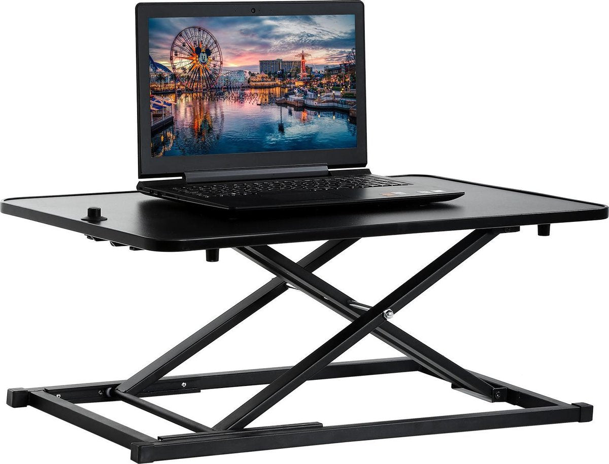 FDW JY-SD52-Black-FDW Verstelbaar sta bureau - 73.66 centimeter - Ergonomisch in hoogte verstelbaar - Zwart