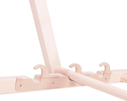 Platinet PSWB inklapbare strandstoel 3-standen, houten frame met stoffen bekleding zwart