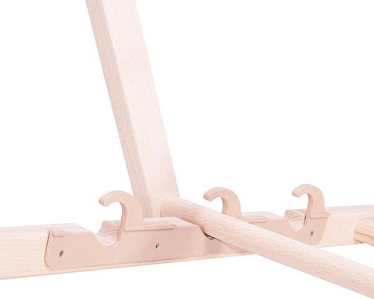 Platinet PSWB inklapbare strandstoel 3-standen, houten frame met stoffen bekleding zwart