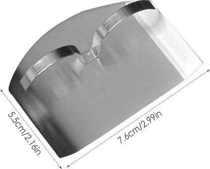 RVS Vinger Beschermer - Vingerbeschermer Snijden - Keuken Accessoire - Groentesnijder - Design voor 2 vingers