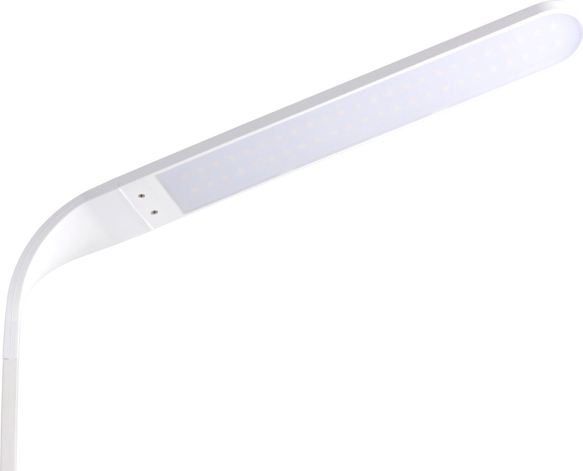 DELTACO DELO-0401 LED desk lamp - Wireless fast charging - Timer function - White