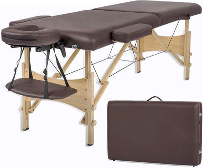 BestMassage MT-296-BROWN - Massage table - 186 cm