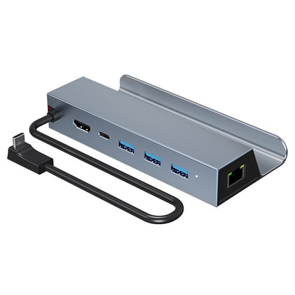 NÖRDIC DOCK-181 Docking Station - Suitable for Steam Deck - HDMI 2.0 4k60Hz, RJ45, USB-A 3.0 5 Gbps, USB-C PD 100W