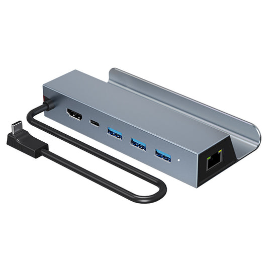 NÖRDIC DOCK-181 Docking Station - Suitable for Steam Deck - HDMI 2.0 4k60Hz, RJ45, USB-A 3.0 5 Gbps, USB-C PD 100W