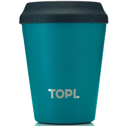 TOPL TPL8TG Vacuum insulated cup - Stainless steel - With smart lid - 236 ML - Teal green