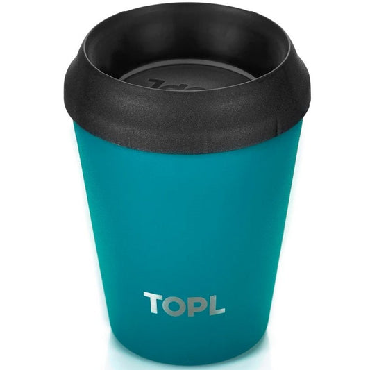 TOPL TPL8TG Vacuüm isoleerbeker - Roestvrijstaal - Met slimme deksel - 236 ML - Teal groen