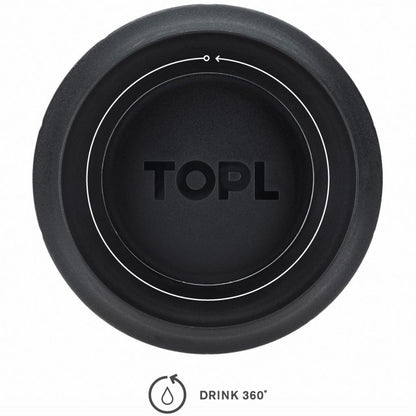 TOPL TPL8OW Lekvrije Thermosbeker - Vacuüm geïsoleerd - Roestvrijstaal - Met slimme deksel - 236 ML - Wit