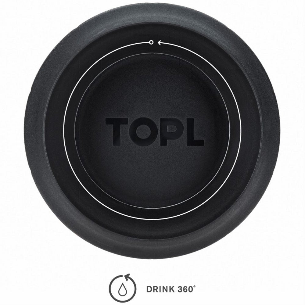 TOPL TPL12OW Vacuüm isoleerbeker - Roestvrijstaal - Met slimme deksel - 354 ML - Wit