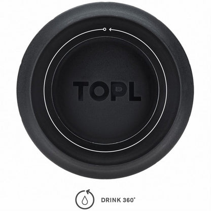 TOPL TPL12OW Vacuüm isoleerbeker - Roestvrijstaal - Met slimme deksel - 354 ML - Wit