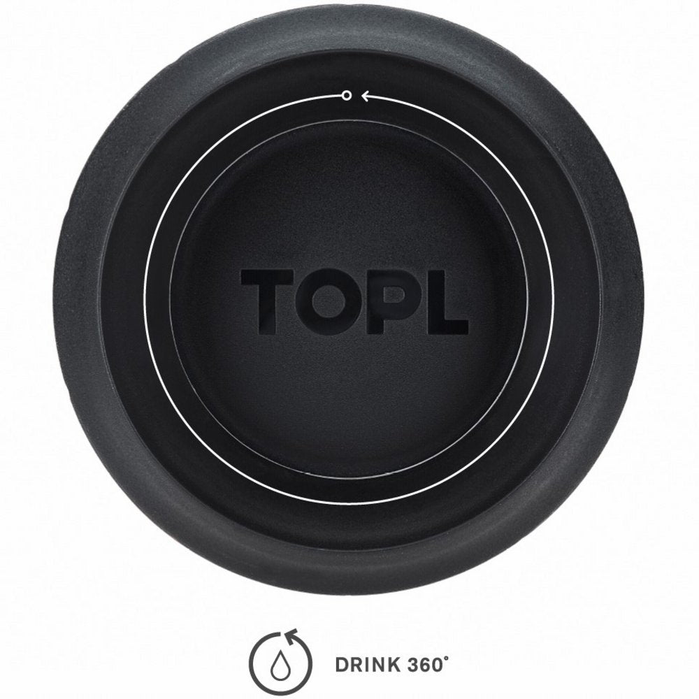 TOPL TPL12HC Leak-proof Thermos Cup - Vacuum Insulated - Stainless Steel - With Smart Lid - 355 ML - Hot Coral