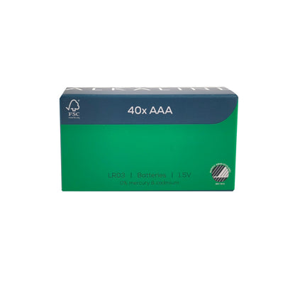Deltaco AAA Batterijen Alkaline 1.5V - 40 Stuks - LR03 Batterijen