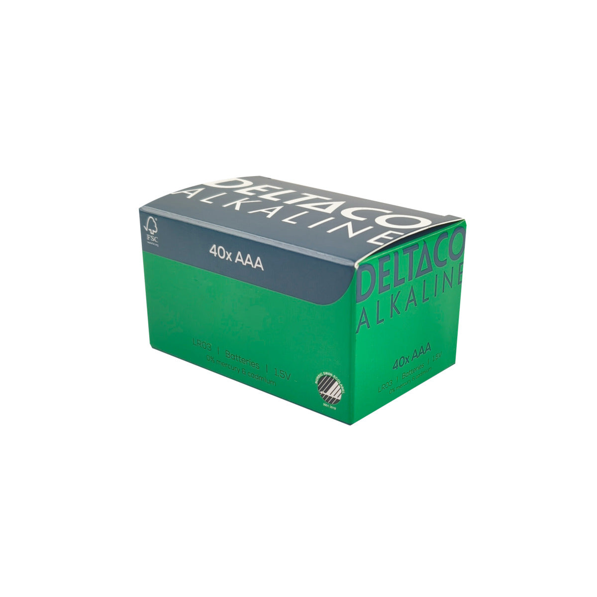 Deltaco AAA Batterijen Alkaline 1.5V - 40 Stuks - LR03 Batterijen