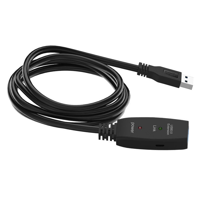 NÖRDIC USB3-EX15 USB actieve verlengkabel 3.1 - 5Gbp - 15m - Zwart