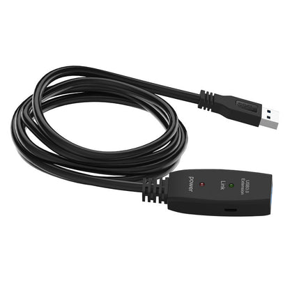 NÖRDIC USB3-EX15 USB actieve verlengkabel 3.1 - 5Gbp - 15m - Zwart