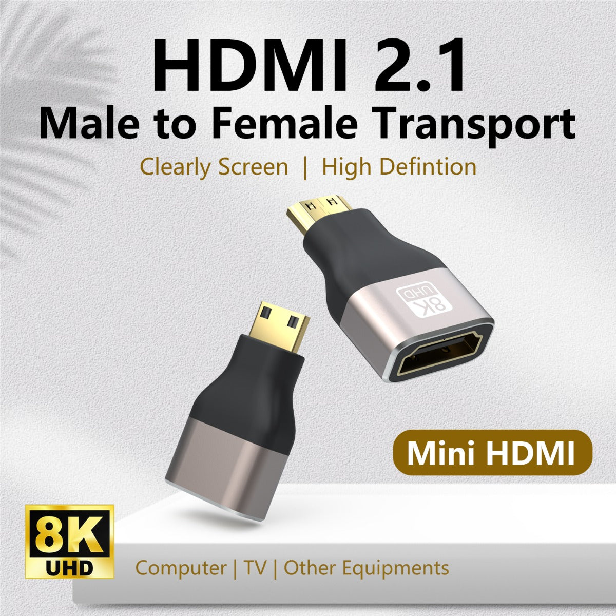 NÖRDIC HDMI-N5022 - HDMI 8K Adapter - HDMI to Mini HDMI