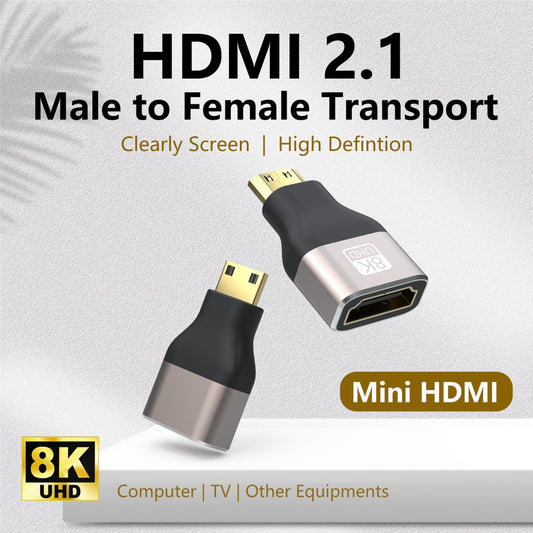 NÖRDIC HDMI-N5022 - HDMI 8K Adapter - HDMI naar Mini HDMI