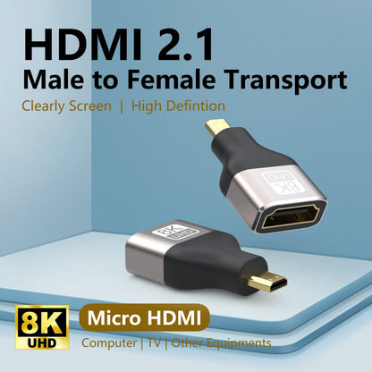 NÖRDIC HDMI-5023 - HDMI 8K Adapter - HDMI naar Micro HDMI