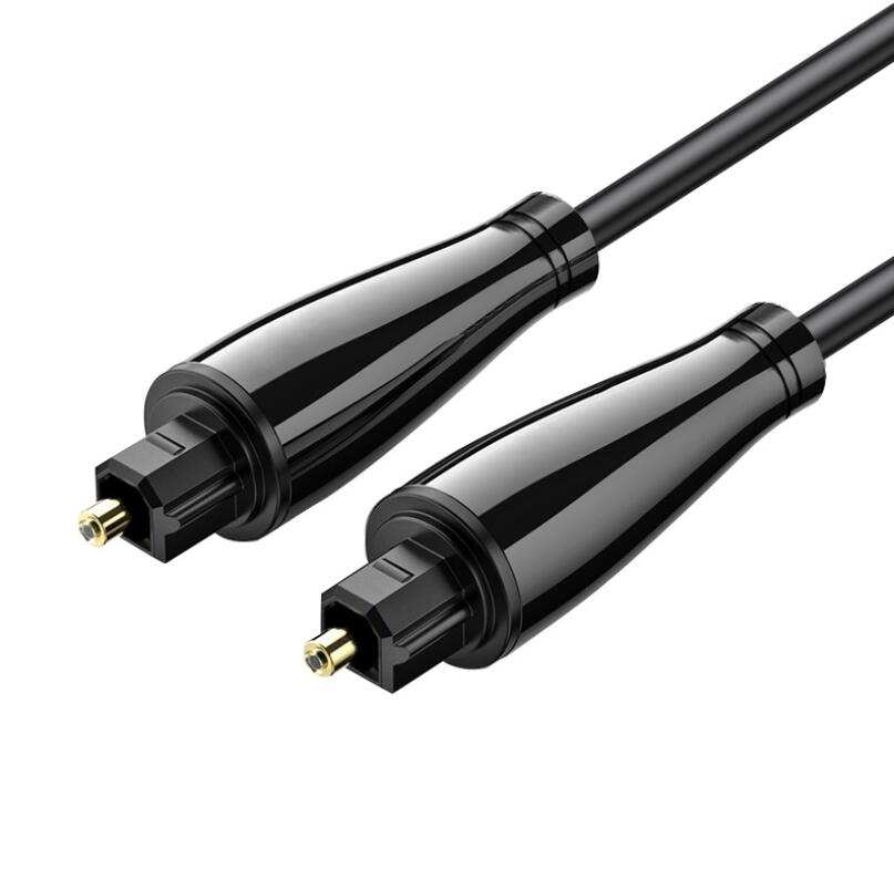 NÖRDIC TOS-215 Fiber Optic Cable Toslink SPDIF - High-quality sound transmission - 5m - Black