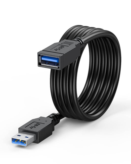 NÖRDIC USB3-710 Verlengkabel - USB3.0 - 5 Gbps - 1 Meter - Zwart