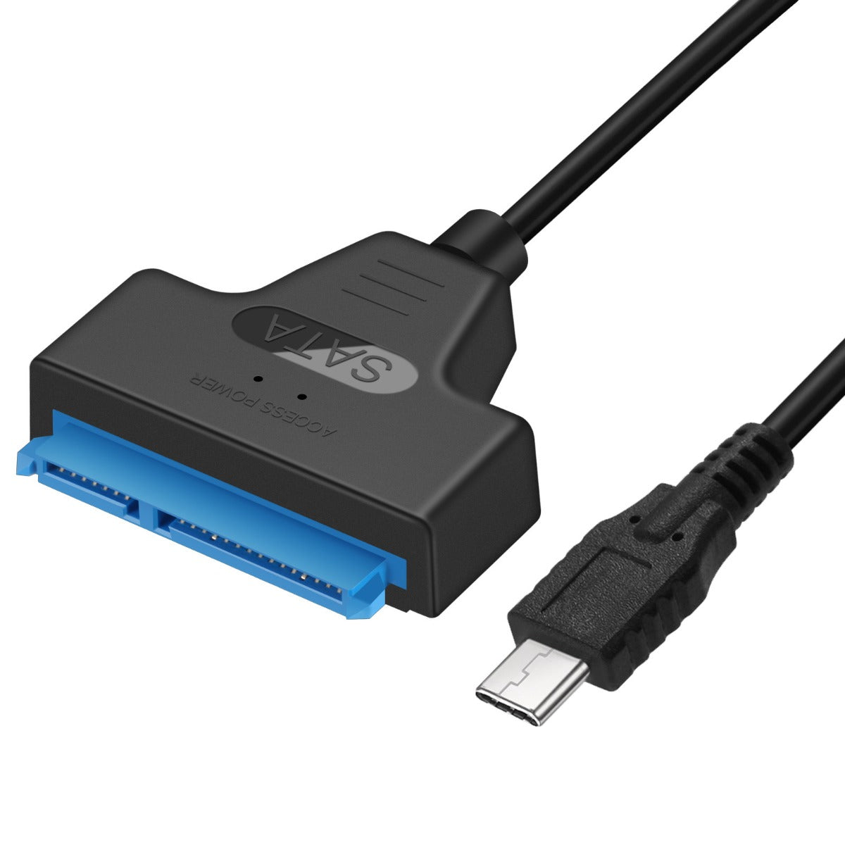 NÖRDIC USBC-SATA USB-C naar SATA adapter - 2.5 SATA III HDD - 5Gbps - Zwart