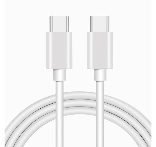 NÖRDIC USBC-305 USB-C naar USB-C kabel - USB 2.0 - 2,4A - 480Mbps - 12W - 50cm - Wit