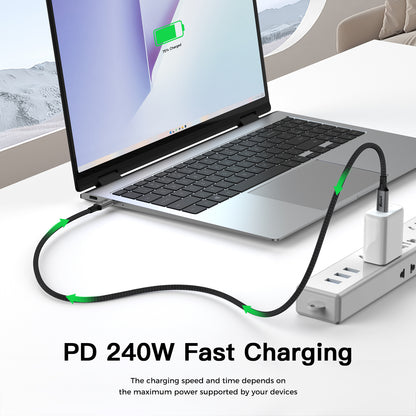 Delmark USB-C 4.0 Kabel - 1 meter- USB4 40Gbps, 8K Video, PD 240W - Fast Charging - Thunderbolt 3/4 Compatibel