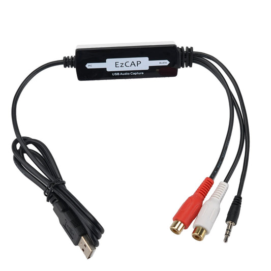 Ezcap EZCAP216 USB Audio-Konverter - Analog zu Digital - 2x Cinch - 1x 3,5mm Klinke - USB 2.0