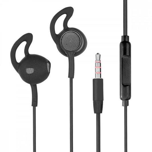 Fontastic 255922 In-Ear Headset - Oordopjes met microfoon - Verstrekt basgeluid - Zwart