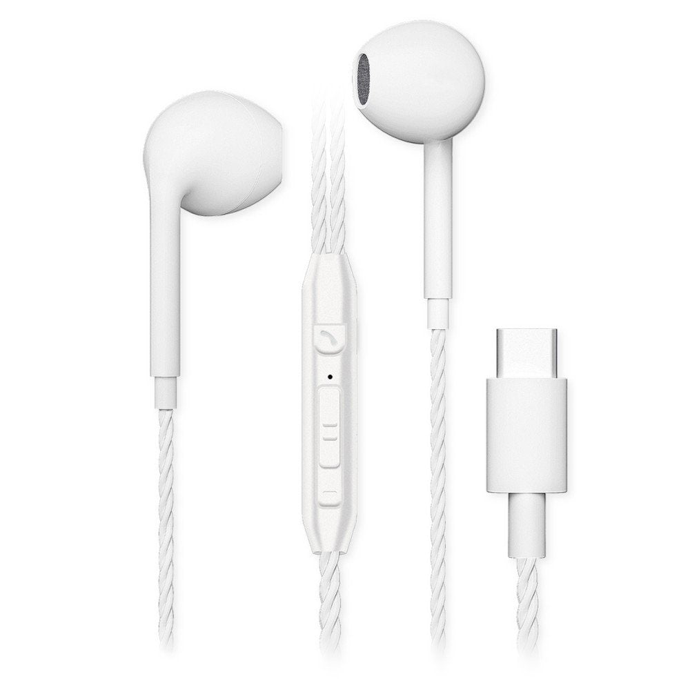 Fontastic 262364 In-ear Oordopjes - USB-C - Smart IC - Met microfoon - Wit