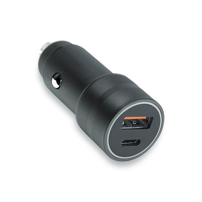 Fontastic 263293 USB Car Charger - USB-C Power Delivery - Fast Charger - 38W - Black