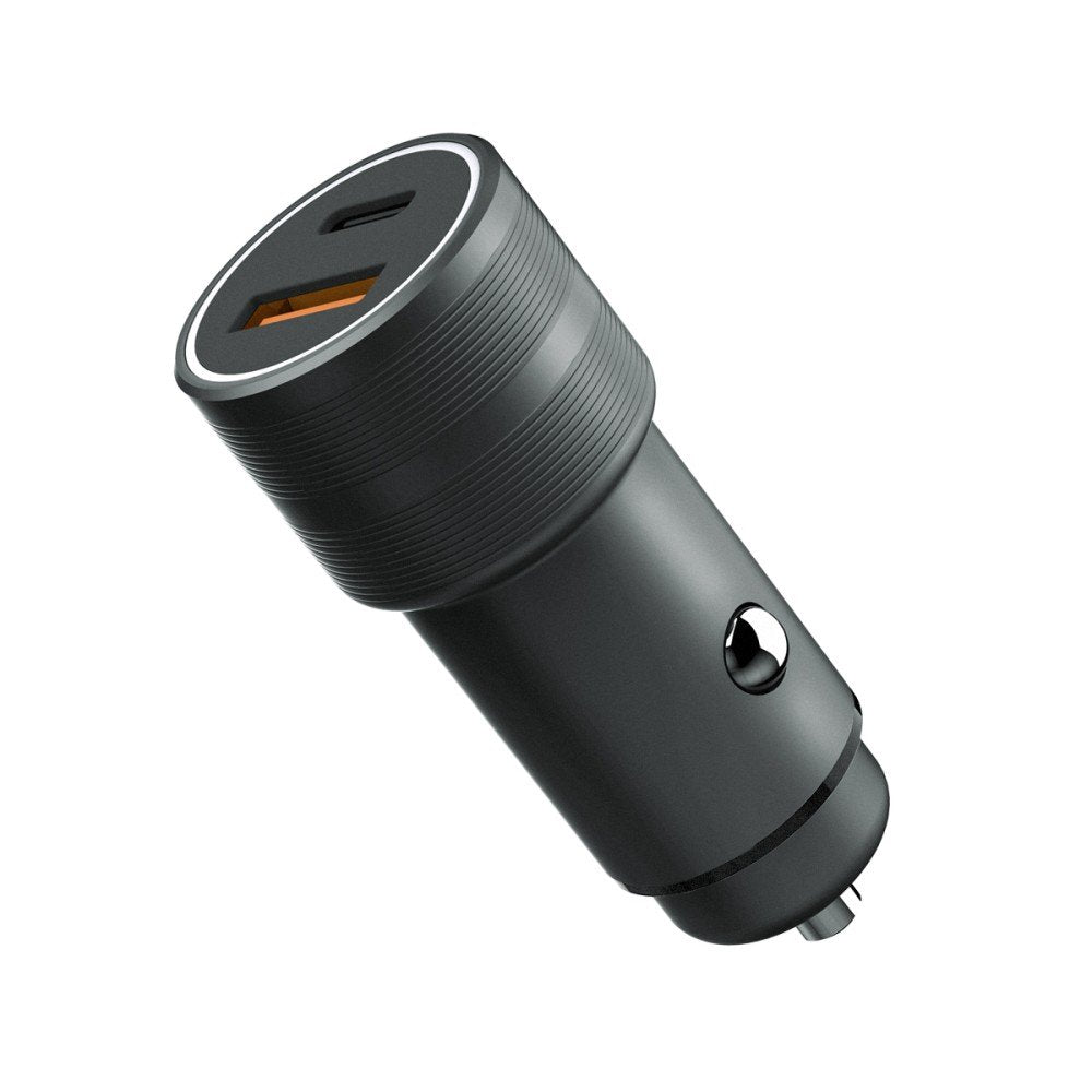 Fontastic 263293 USB Car Charger - USB-C Power Delivery - Fast Charger - 38W - Black