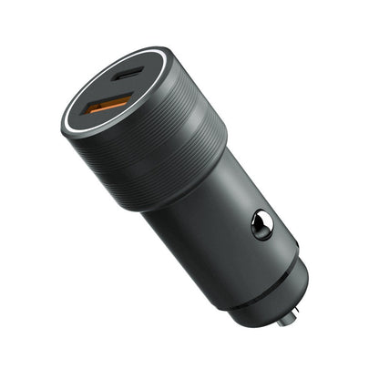 Fontastic 263293 USB Car Charger - USB-C Power Delivery - Fast Charger - 38W - Black
