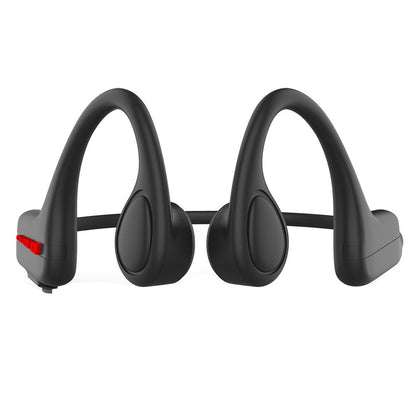 Fontastic 263415 Sporty bone conduction headset - Bluetooth 5.3 - Ultralight - Sports - Black/Red