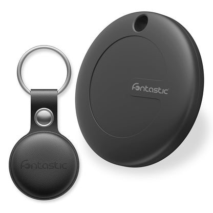 Fontastic 263477 Smart Finder Bluetooth 5.2 - Geschikt voor iOS 14.5 en hoger - MFi-gecertificeerd - Met beschermhoes - Zwart