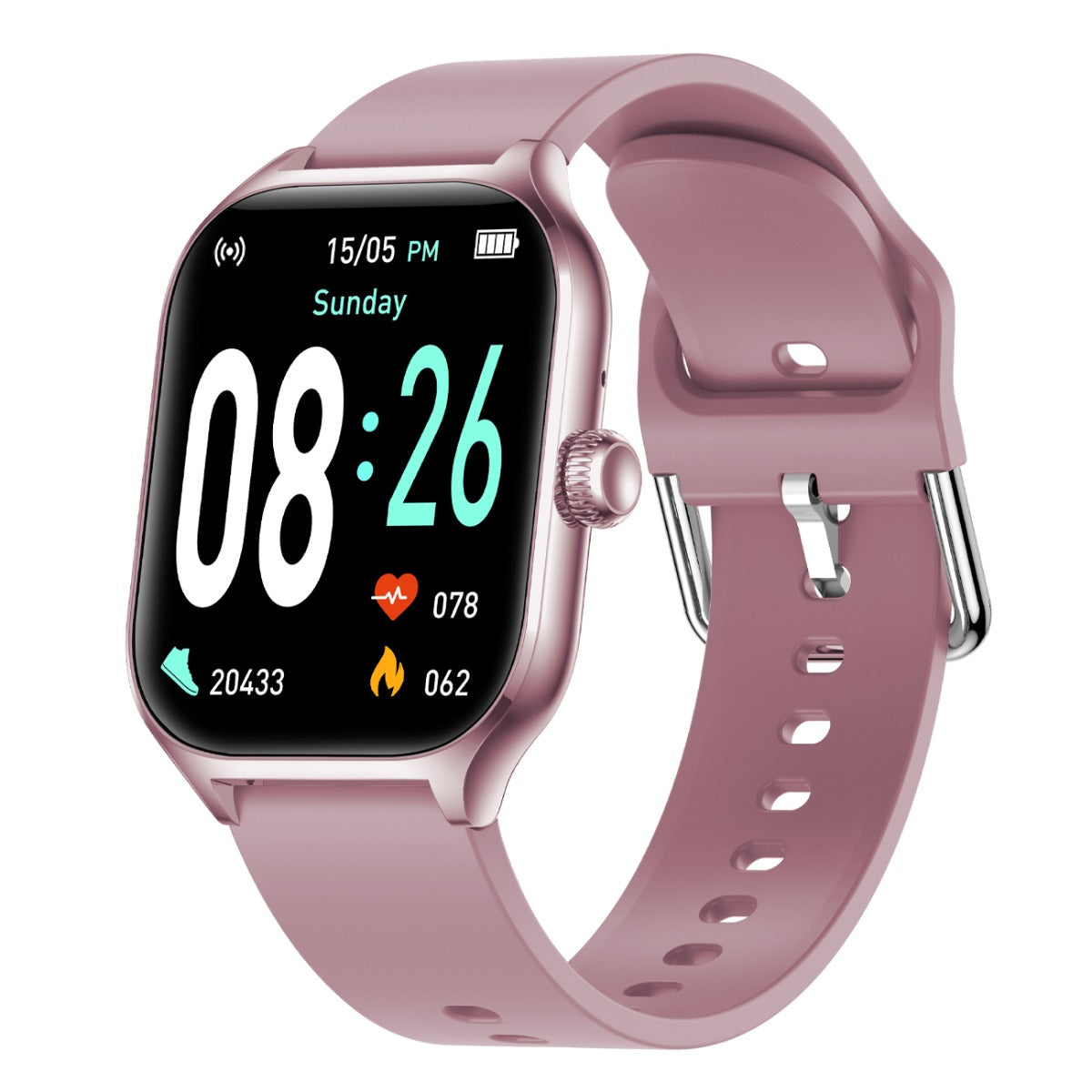 Fontastic 263514 Smartwatch - Universal - 51 mm - Suitable for Android &amp; iOS - Pink