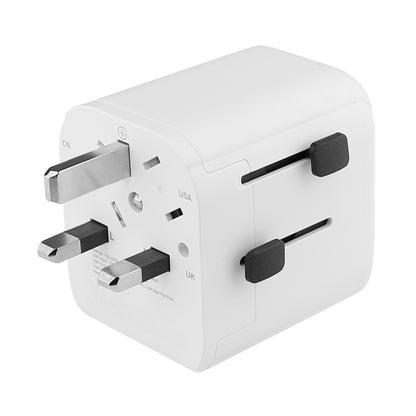 Fontastic 263521 Universele Wereld Adapter - USB  - 100 Landen -USA/UK/AUS - 250V/2500W - Wereldstekker