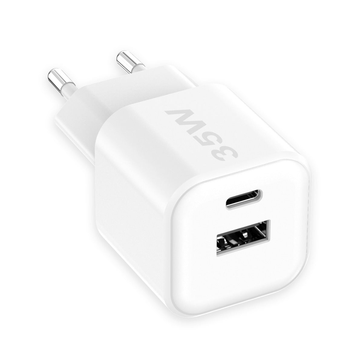 Fontastic 263699 Universal USB Charger - USB-A to USB-C Adapter - 35W - PD USB 3.0 - White