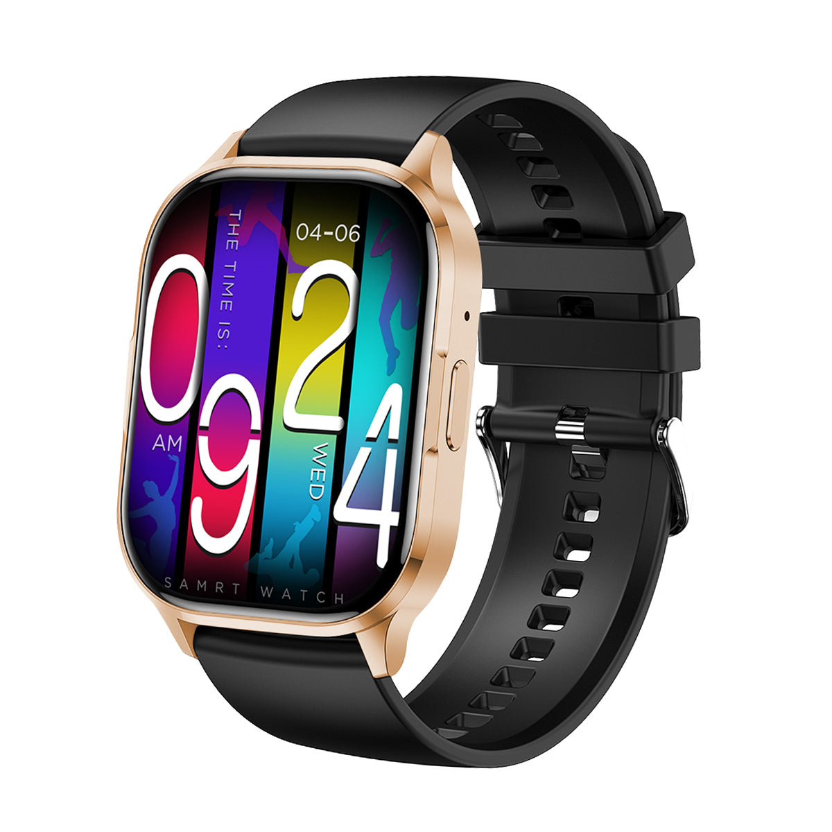 Fontastic 264306 Smartwatch - With Camera Control - 51mm - Suitable for Android &amp; iOS - Black/Gold