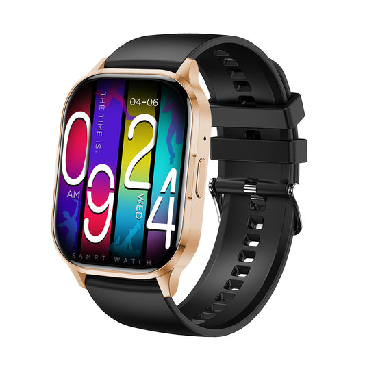 Fontastic 264306 Smartwatch - Met Camera bediening - 51mm - Geschikt voor Android & iOS - Zwart/Goud