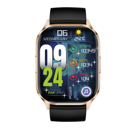 Fontastic 264306 Smartwatch - With Camera Control - 51mm - Suitable for Android &amp; iOS - Black/Gold