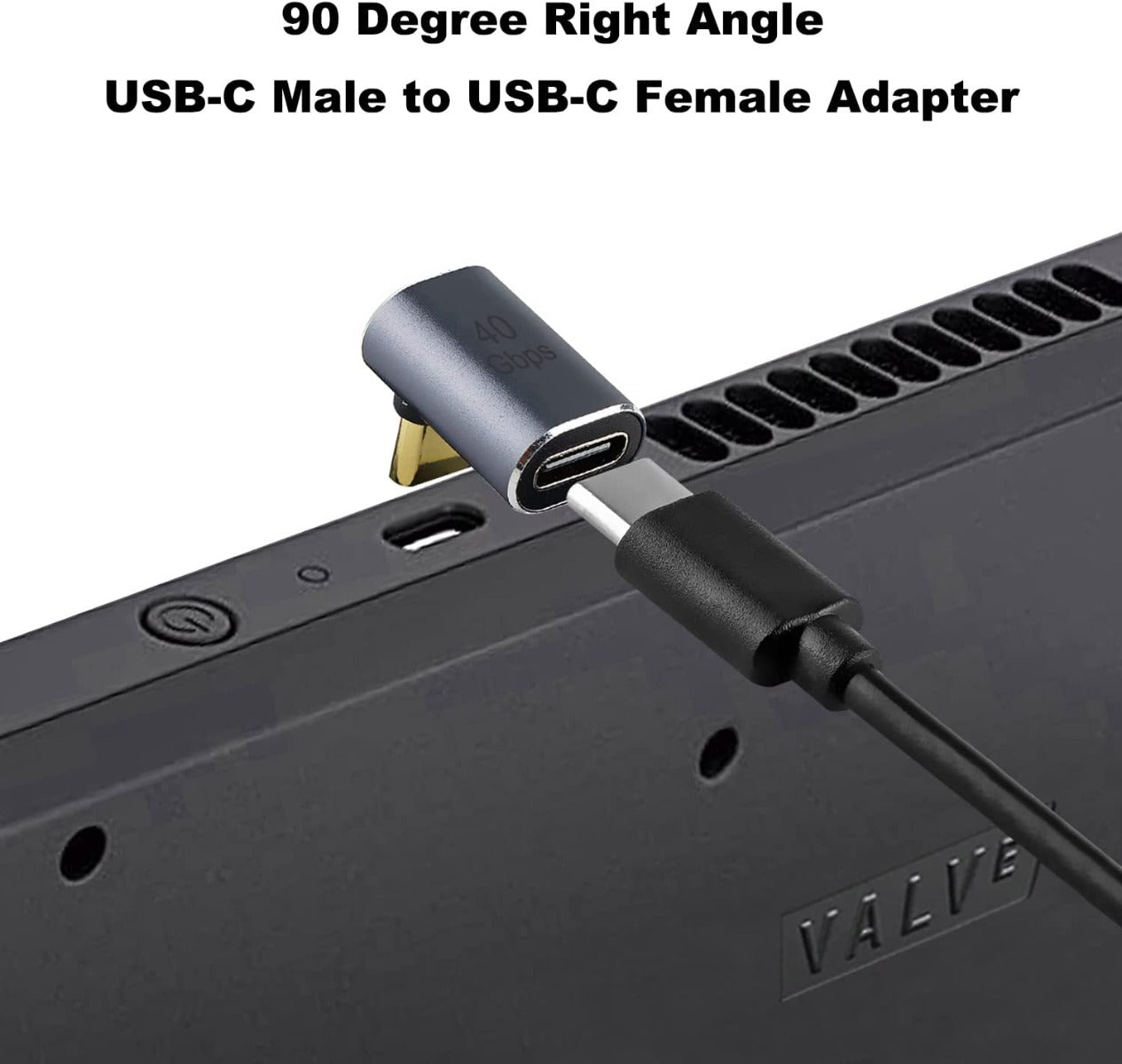 NÖRDIC USB4-303 - Haakse Mannelijk naar Vrouwelijk USB-C Adapter - 8K60Hz - 40Gb/s - PD 100W - Paars