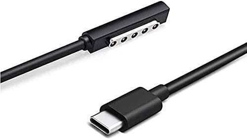 NÖRDIC SURF-107 USB-C oplaadkabel - Geschikt voor Microsoft Surface Pro 1/2 - 12V3A - 36W - 1,5m - Zwart