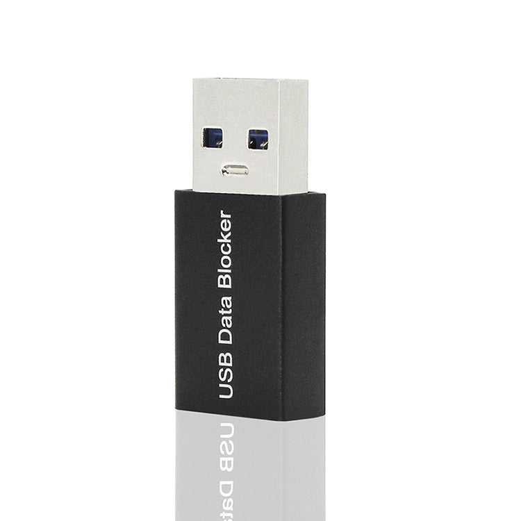 NÖRDIC BLOCKER USB Data blocker - USB-A adapter - 5V2A - 10W - Zwart
