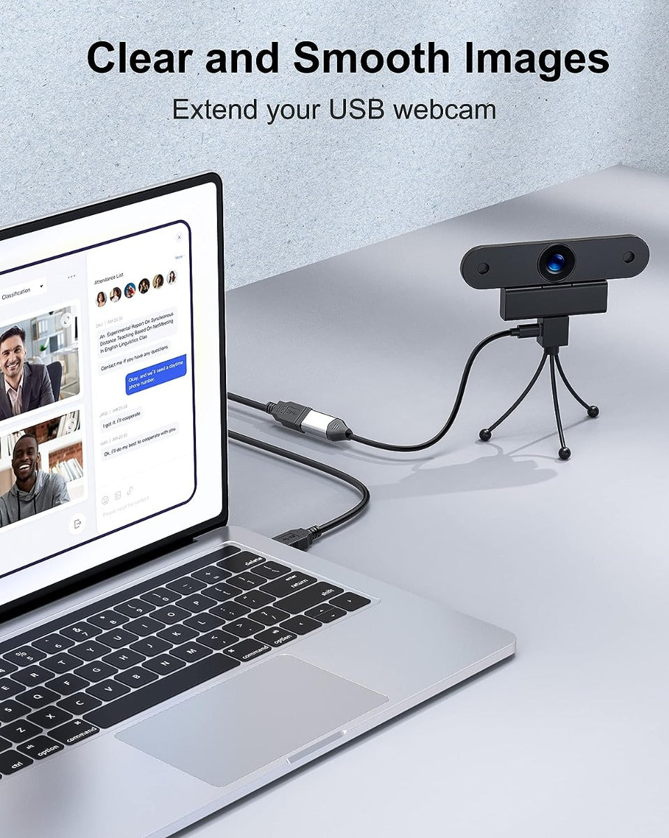 NÖRDIC USB3-710 Verlengkabel - USB3.0 - 5 Gbps - 1 Meter - Zwart