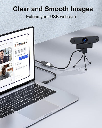 NÖRDIC USB3-710 Verlengkabel - USB3.0 - 5 Gbps - 1 Meter - Zwart