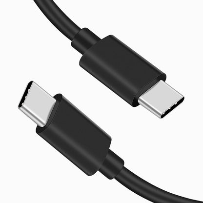 NÖRDIC USBC-321 USB-C naar USB-C kabel - USB 2.0 - 2,4A - 480Mbps - 12W - 2m - Zwart