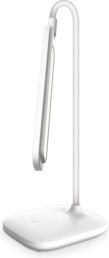 Platinet PDL6728 Moderne design LED bureaulamp - Met ingebouwde oplaadbare batterij - 3.6W - Wit