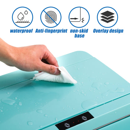 FDW TC-P605-Blue, Prullenbak met sensor - Automatische aanraakvrije prullenbak - 50 Liter - Blauw