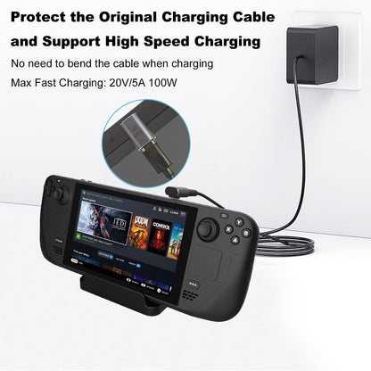 NÖRDIC USB4-303 - Haakse Mannelijk naar Vrouwelijk USB-C Adapter - 8K60Hz - 40Gb/s - PD 100W - Paars